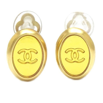 CHANEL Coco Mark Earrings 99A GP Gold Plated 291846