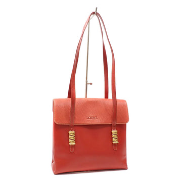 LOEWE Tote Bag Women's Red Leather C2224876