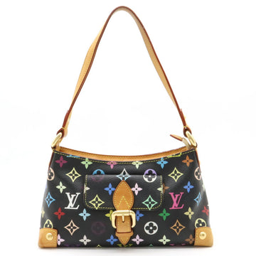 LOUIS VUITTON Monogram Multicolor Eliza Shoulder Bag Handbag Noir Black M40099