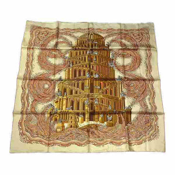 HERMES Carre 90 Babel River Accessories Scarf Women's