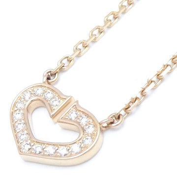 CARTIER C heart necklace diamond B7008400 K18PG pink gold 291493