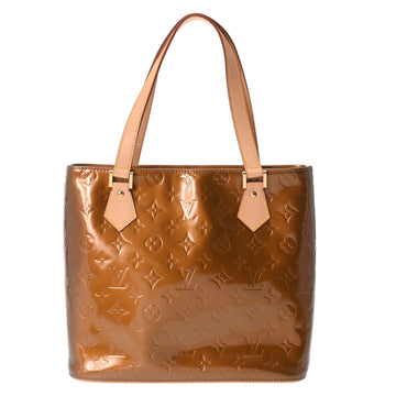 LOUIS VUITTON Vernis Houston Tote Bronze M91122 Women's Monogram Handbag