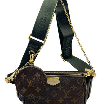 LOUIS VUITTON Monogram Multi Pochette Accessory Khaki Brown M44813 Shoulder Bag Pouch Detachable Men's Women's