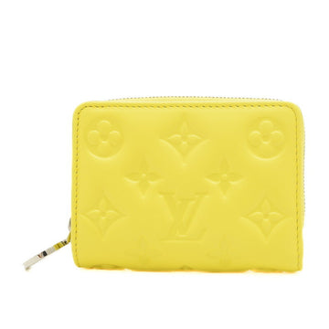 LOUIS VUITTON Monogram Coussin Portefeuille Lou Bi-fold Wallet Lamb Yellow Limited Edition M83210
