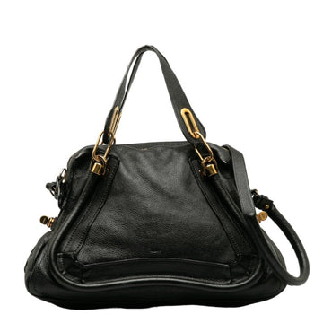 CHLOeChloe  Paraty Handbag Shoulder Bag Black Leather Women's