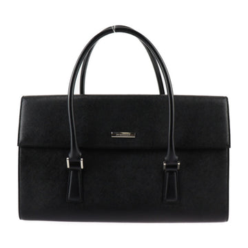 BURBERRY Bag Handbag Leather Black Flap