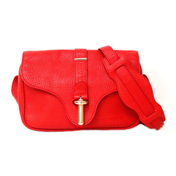 BALENCIAGA Shoulder Bag Leather Red Women's  BRB01000000001224