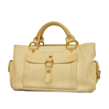CELINE handbag boogie leather cream yellow ladies