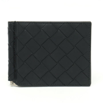 BOTTEGA VENETA Maxi Intrecciato Billfold with Money Clip Leather Black 592626