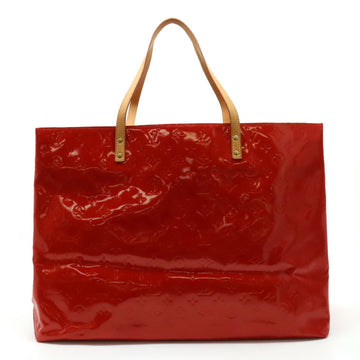 LOUIS VUITTON Monogram Vernis Reed GM Tote Bag Shoulder Patent Calf Rouge Red M91084