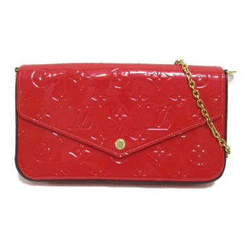 LOUIS VUITTON Pochette Felice Shoulder Bag Red Cerise Vernis leather M61293