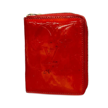 LOUIS VUITTON Wallet/Coin Case Vernis Bloom M91151 Rouge Ladies