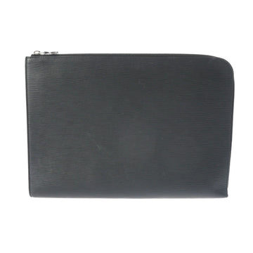 LOUIS VUITTON Epi Pochette Jour GM Black M58831 Unisex Leather Clutch Bag