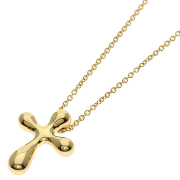 TIFFANY Small Cross Necklace K18 Yellow Gold Women's &Co.