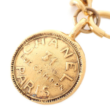 CHANEL Cambon 31 Coin Chain Bracelet Gold Women's