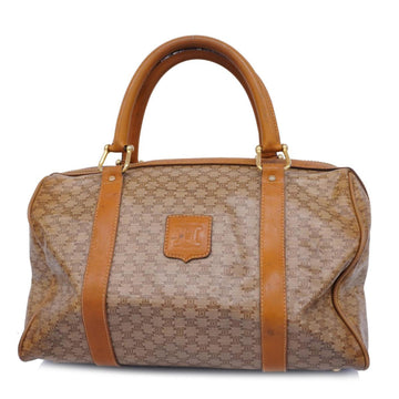 CELINE handbag macadam leather beige ladies
