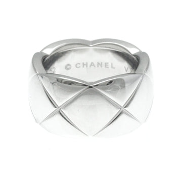 CHANEL Coco Crush Ring Large Model White Gold [18K] Fashion No Stone Band Ring Silver