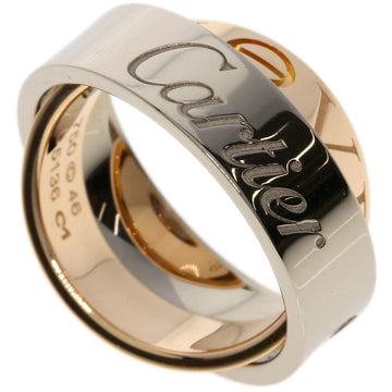 CARTIER Secret Love Ring #46 K18 White Gold/K18PG Women's