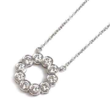 TIFFANY&Co.  Pt950 Platinum Jazz Circle Diamond Necklace 3.3g 41cm Women's