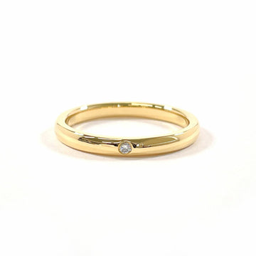 TIFFANY&Co.  Band Ring 1PD Elsa Peretti K18 Gold Diamond 17 Unisex F3102616