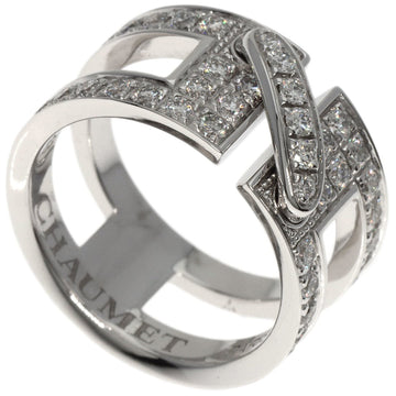 CHAUMET Lien Diamond #48 Ring, K18 White Gold, Women's