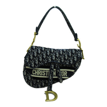 Dior Saddle bag Shoulder Bag Navy canvas Velor