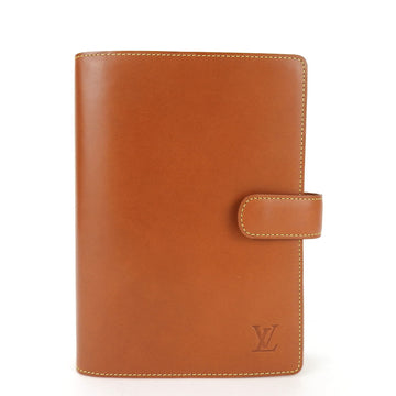 LOUIS VUITTON Notebook Cover Agenda MM R20473 Nomad Leather Camel 6-hole type Scene Women's Men's