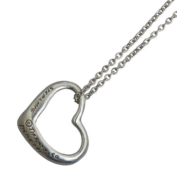 TIFFANY Open Heart Necklace SV925 Silver Women's &Co.