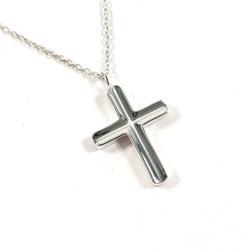 TIFFANY&Co.  Concave Cross Necklace, Silver 925, Silver, Women's