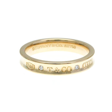 TIFFANY 1837 2P Diamond Narrow Ring Pink Gold [18K] Fashion Diamond Band Ring Pink Gold
