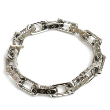 LOUIS VUITTON Metal Chain Monogram Bracelet M64224 42.9g 22cm Men's
