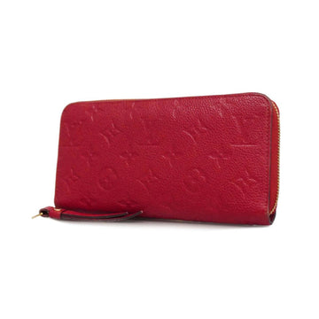 LOUIS VUITTON Long Wallet Monogram Empreinte Zippy M63691 Scarlet Ladies