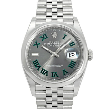 ROLEX Datejust 36 126200 Slate Green Roman Dial Wristwatch Men's