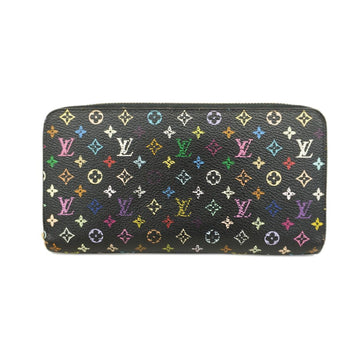 LOUIS VUITTON Long Wallet Monogram Multicolor Zippy M60243 Noir Grenard Ladies