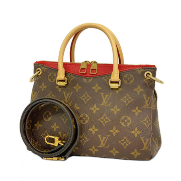 LOUIS VUITTON Handbag Monogram Pallas BB M41241 Brown Cerise Ladies