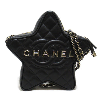 CHANEL ChainShoulder Bag Black Lambskin [sheep leather] AS4579