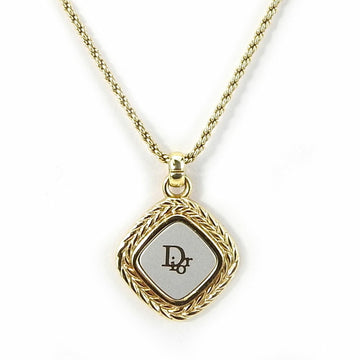 CHRISTIAN DIOR Necklace Metal Gold Silver Plated Women's
