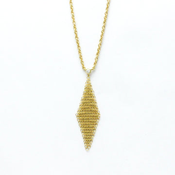 TIFFANY Somerset 1P Diamond Mesh Necklace Yellow Gold [18K] Diamond Men,Women Fashion Pendant Necklace [Gold]
