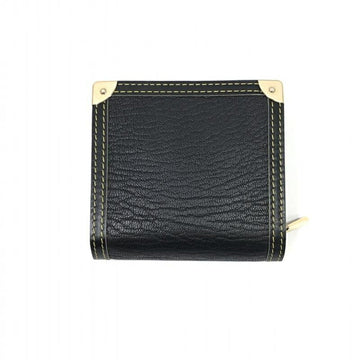 LOUIS VUITTON Suhari Compact Zip Wallet Black M91828 R-B