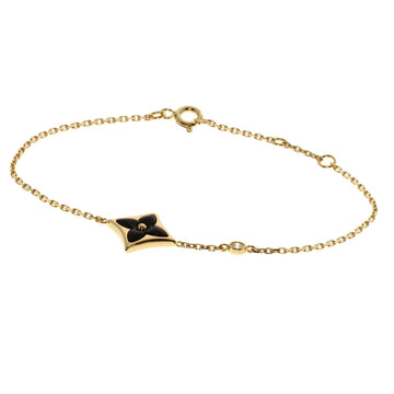 LOUIS VUITTON Bracelet Star Blossom BB Onyx Diamond K18 Yellow Gold Women's
