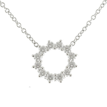 TIFFANY Open Circle Diamond Necklace Pt950 Platinum Women's &Co. BRJ09000000046607