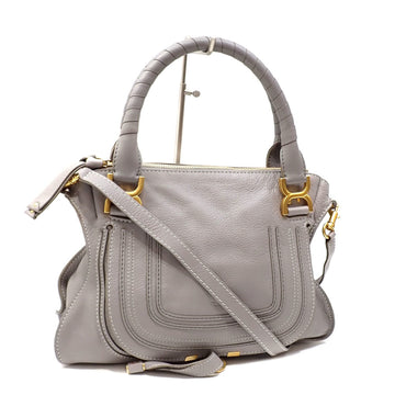 CHLOeChloe  handbag marcy ladies gray leather shoulder