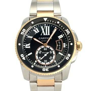 CARTIER Caliber de Diver W7100054 Black Dial Watch Men's