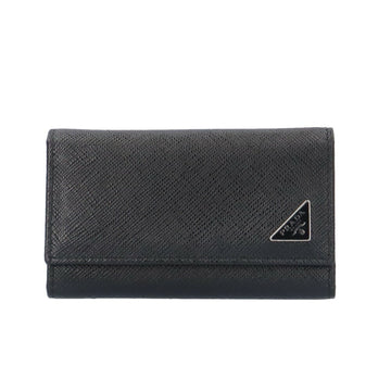 PRADA Saffiano Key Case Leather 2P-G222 Unisex