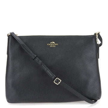 COACH Shoulder Bag 63929 Leather Black Women's