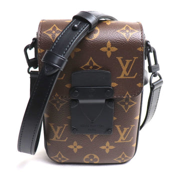 LOUIS VUITTON S-Lock Vertical Wearable Wallet Shoulder Bag Brown Black M81522 IC Unisex