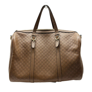 GUCCI handbag shoulder bag Boston ssima leather brown unisex 322231 z0370
