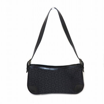 CELINE C macadam pattern black one shoulder bag handbag ladies