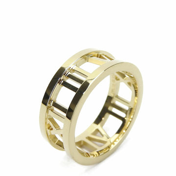 TIFFANY & Co. Ring Atlas K18YG Approx. 5.2g Yellow Gold Japanese Size Women's