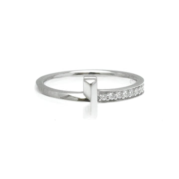 TIFFANY T One Ring White Gold [18K] Fashion Diamond Band Ring Silver